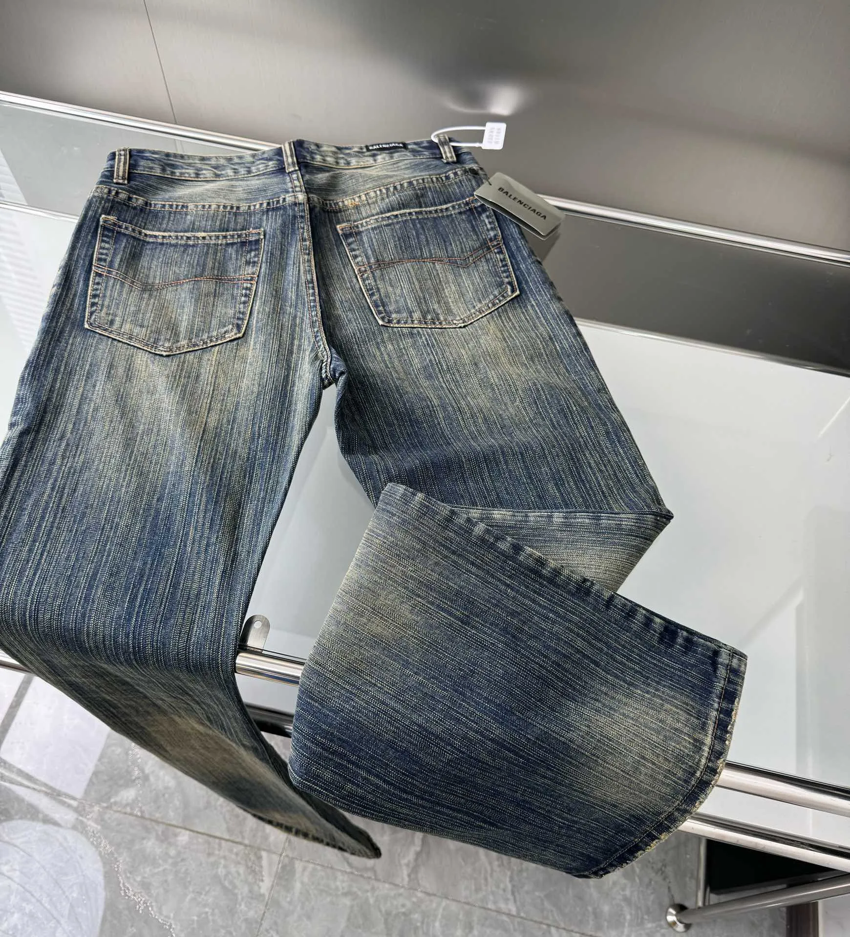 ：D 69 🔥 BALENCIAGA bootcut 3D ， ， ， Retro 100 1:1 logo Size#1 2 3 4→s m l xl Size